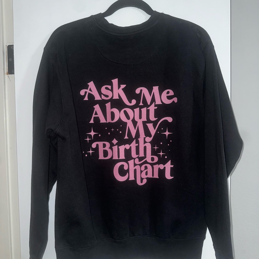 Black and Pink Graphic Sweater